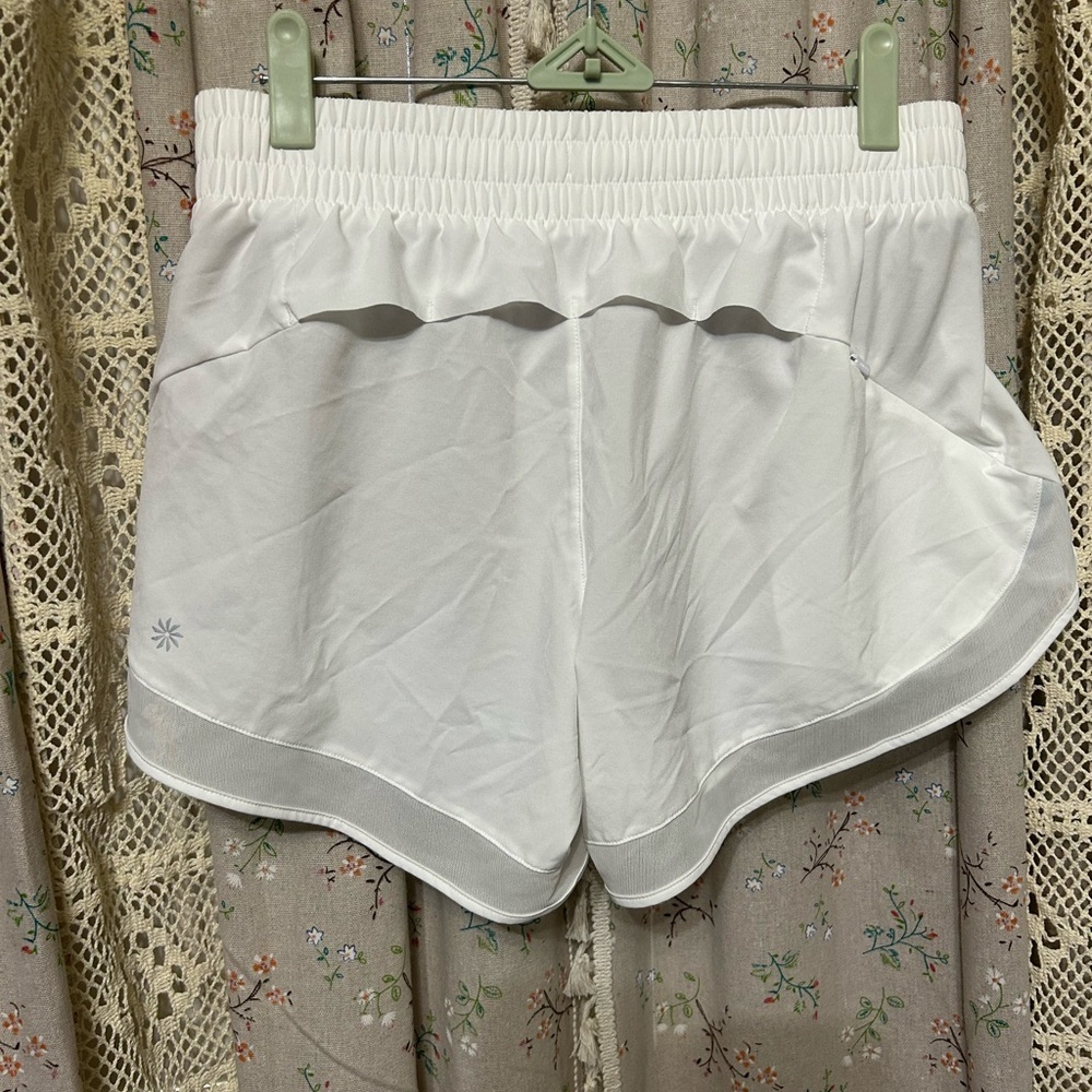 2/$28 Athleta Mesh Racer Run Mid Rise 4 Short Hidden Pocket Size XS - Picture 6 of 6